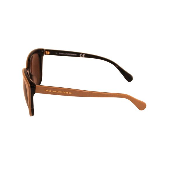 Diane von Furstenberg DVF 641S NERI 001 55/18 Brown Taupe Lenses Sunglasses - Picture 2 of 9